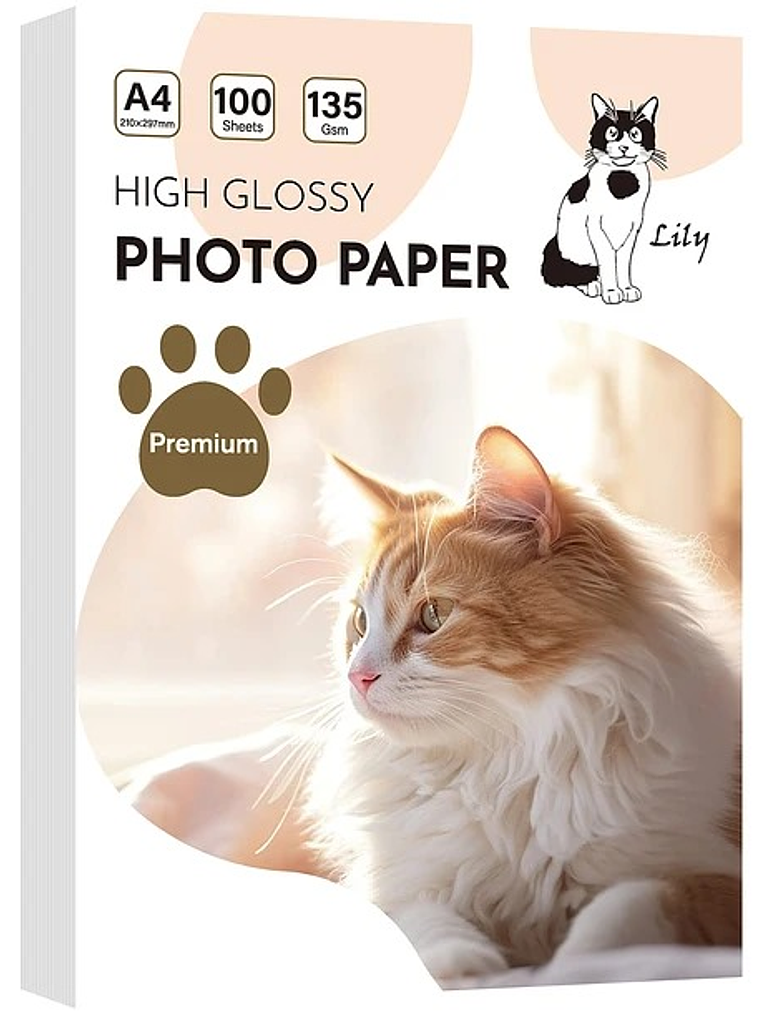 Papel fotografico glossy 135 grs 1
