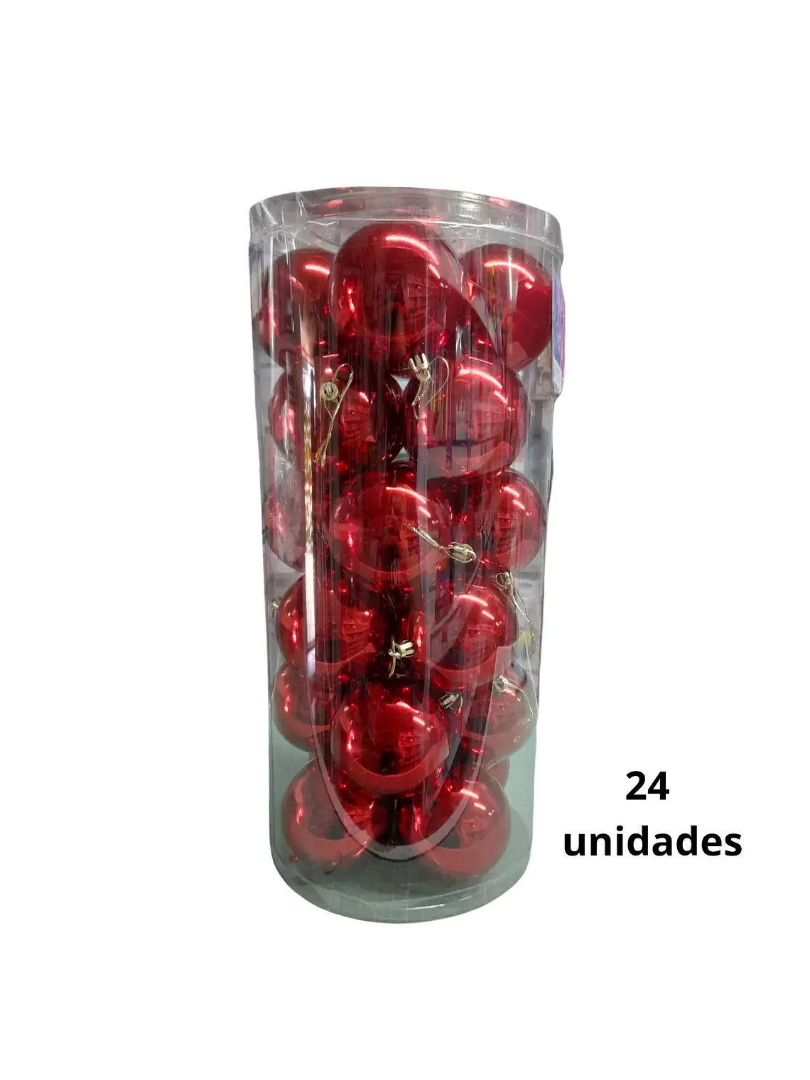 esfera para personalizar Roja 8 cm mate 1