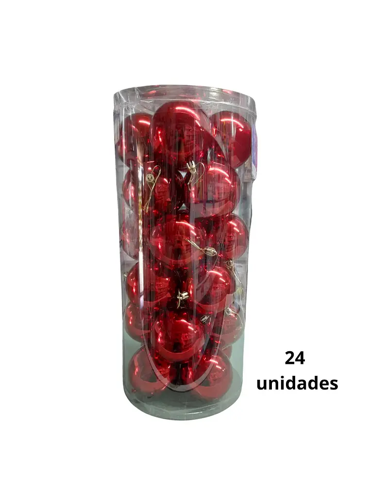 esfera para personalizar Roja 8 cm mate 1