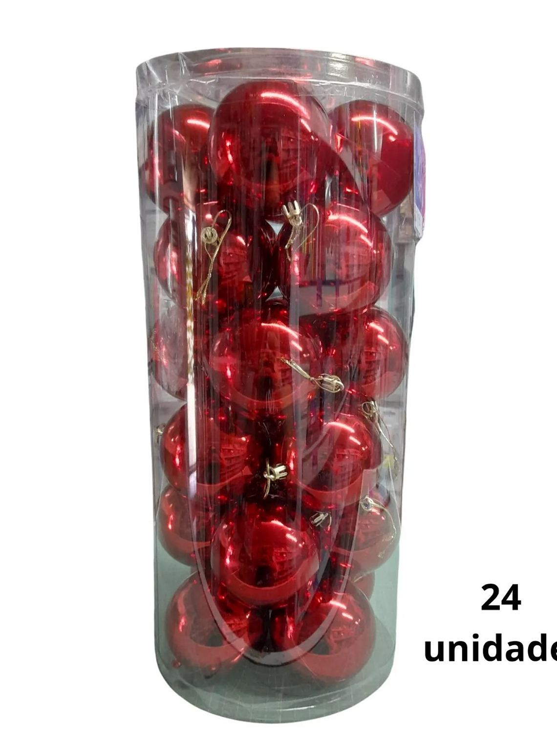 esfera para personalizar Roja 8 cm mate 1