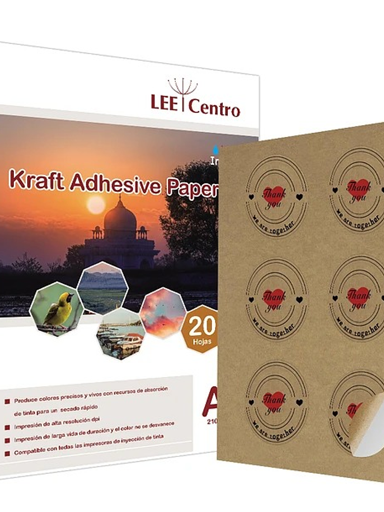 Adhesivo Kraft A4  1