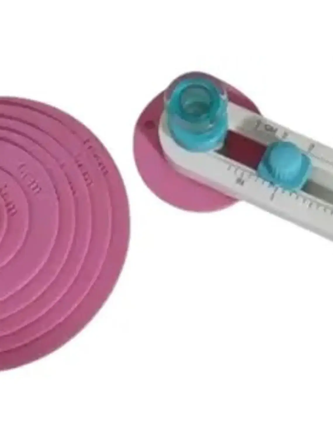 kit cortador circular + moldes circulares 2 a 10 cm  2
