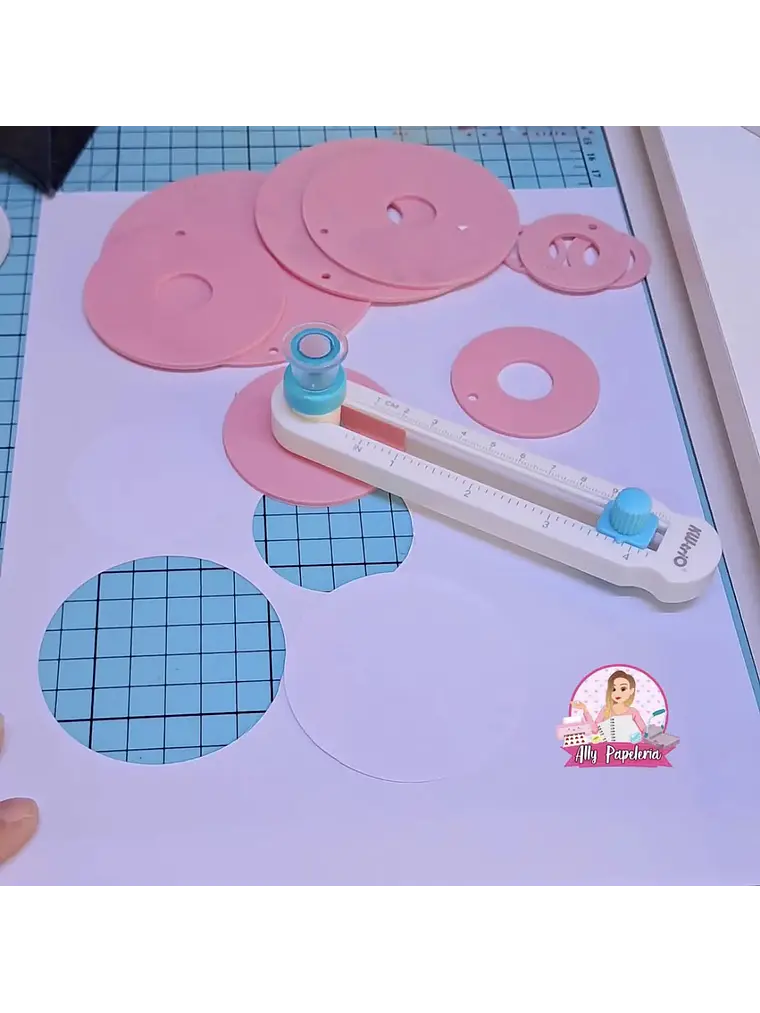 kit cortador circular + moldes circulares 2 a 10 cm  5