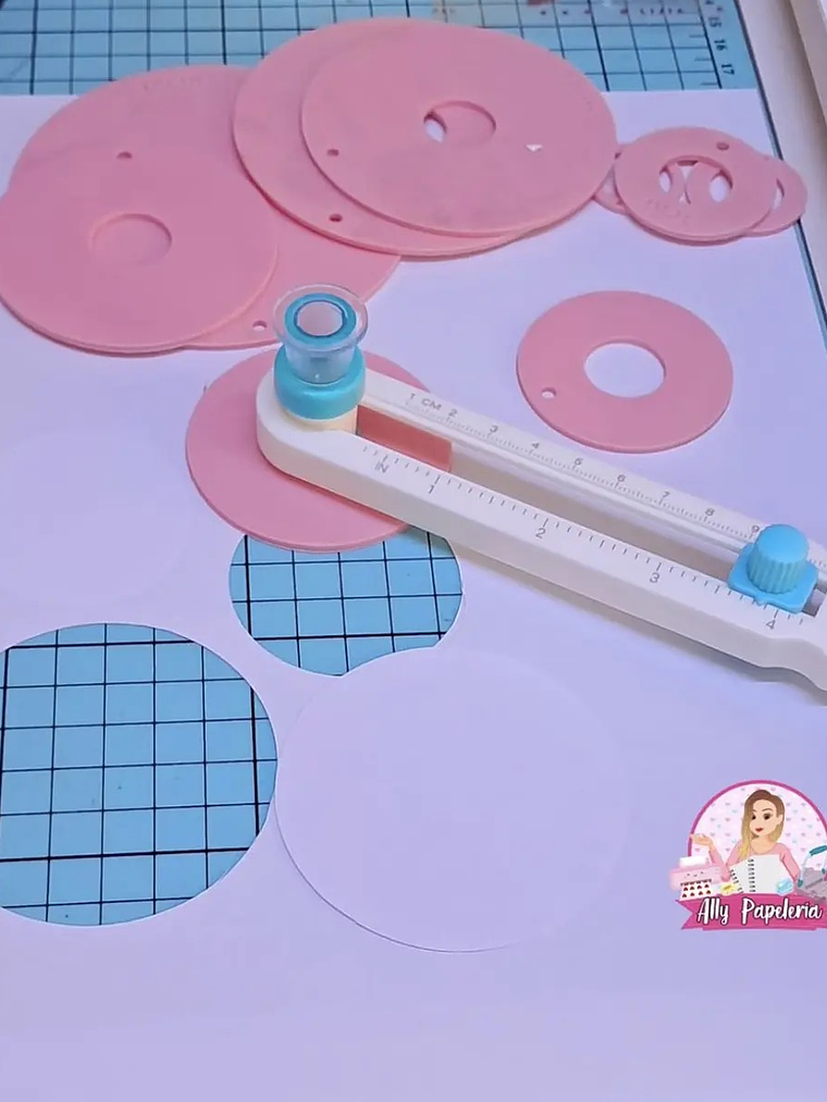 kit cortador circular + moldes circulares 2 a 10 cm  5