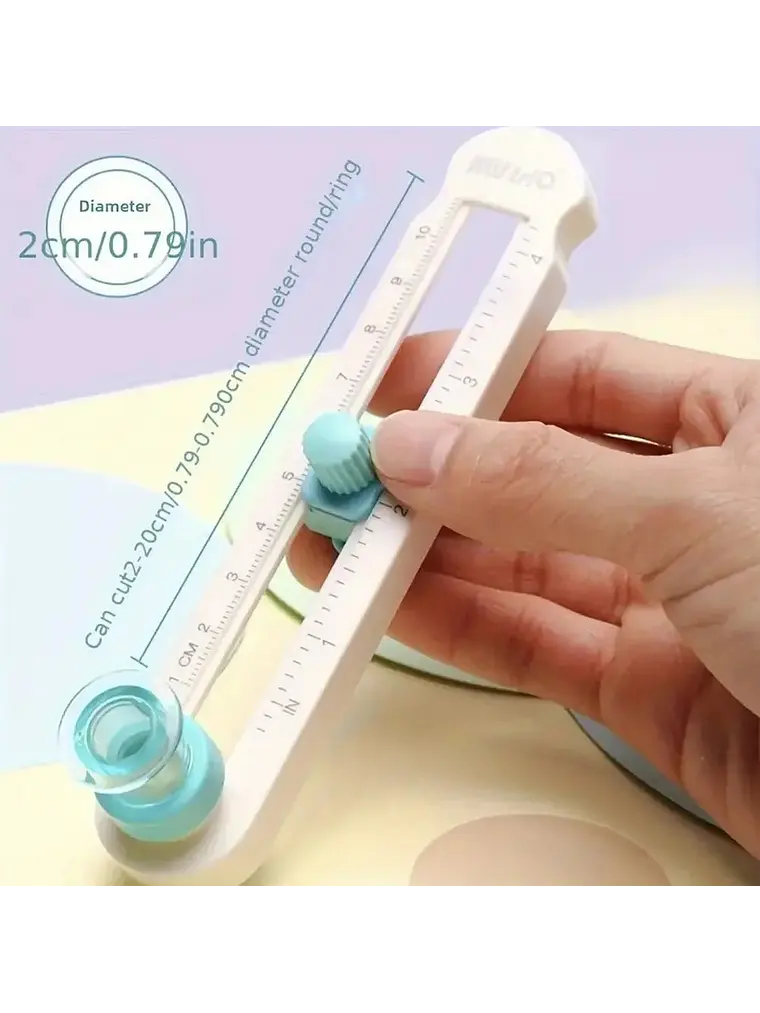 kit cortador circular + moldes circulares 2 a 10 cm  6