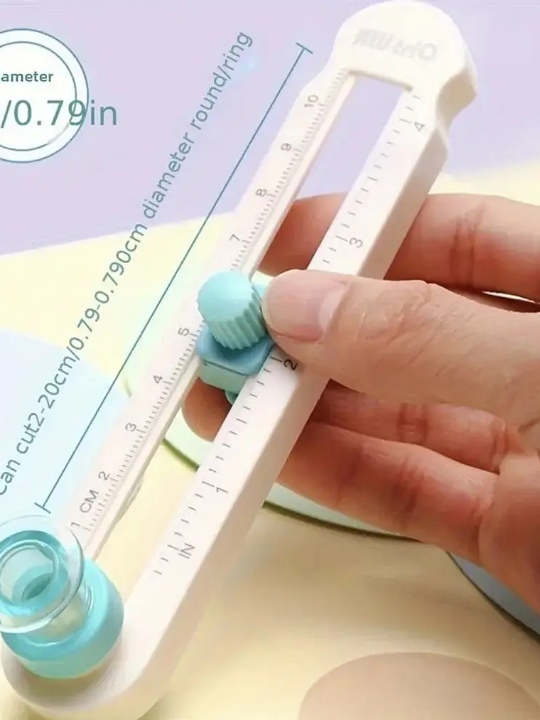 kit cortador circular + moldes circulares 2 a 10 cm  6