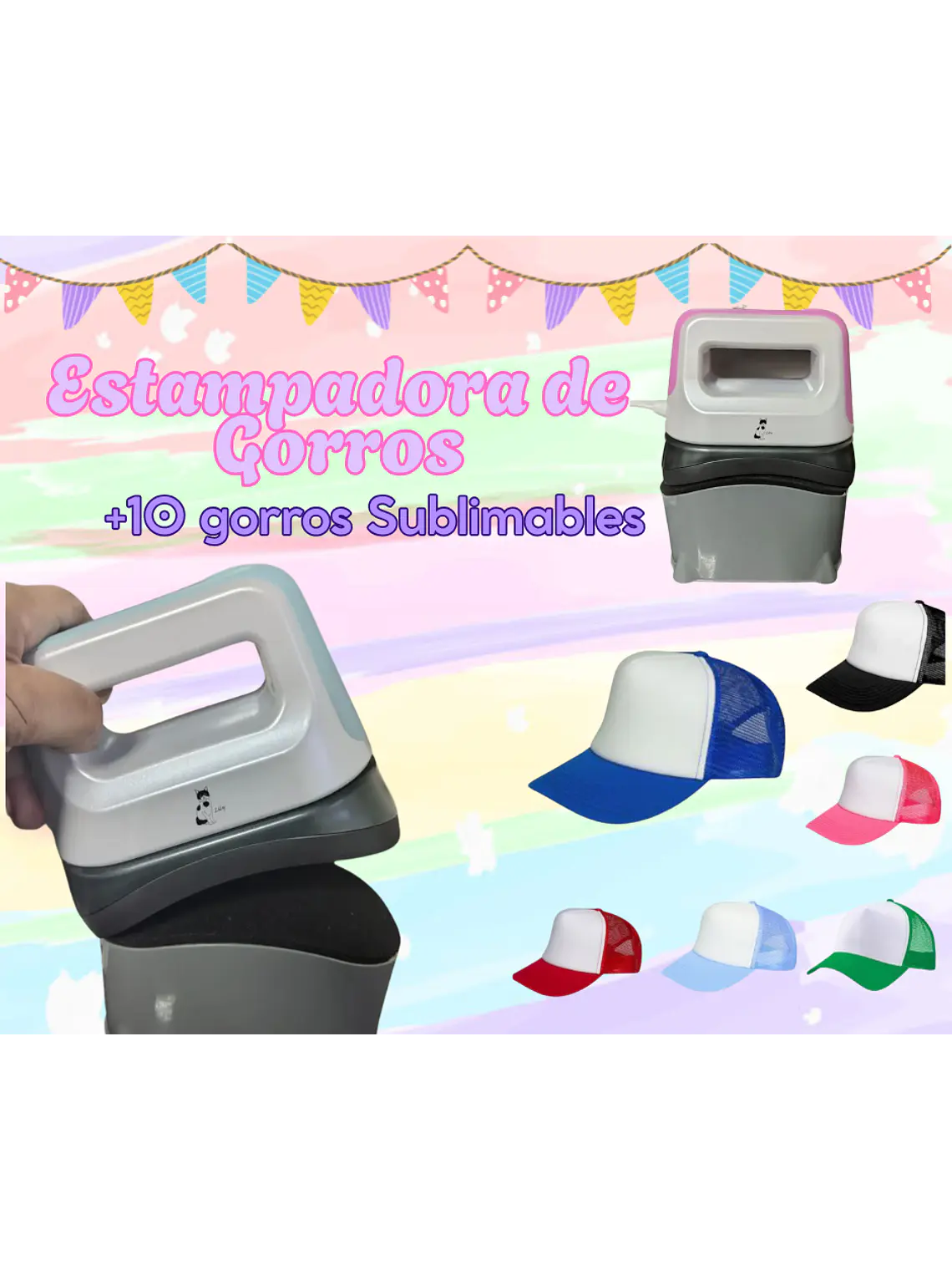 Estampadora de gorros mini  1
