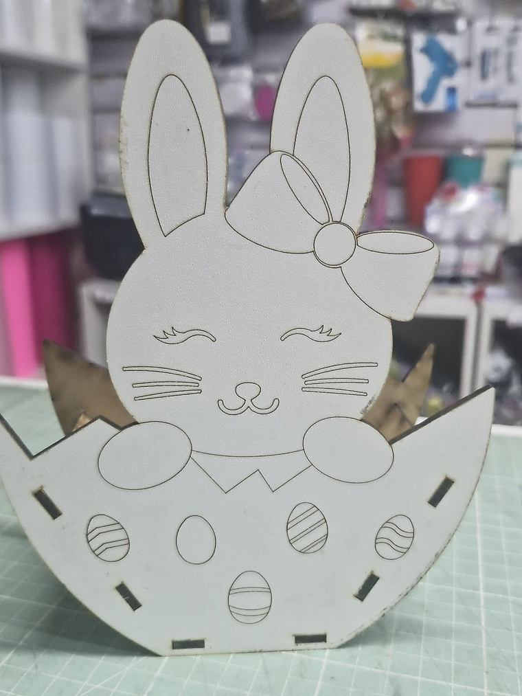 Canasta conejita mdf 1