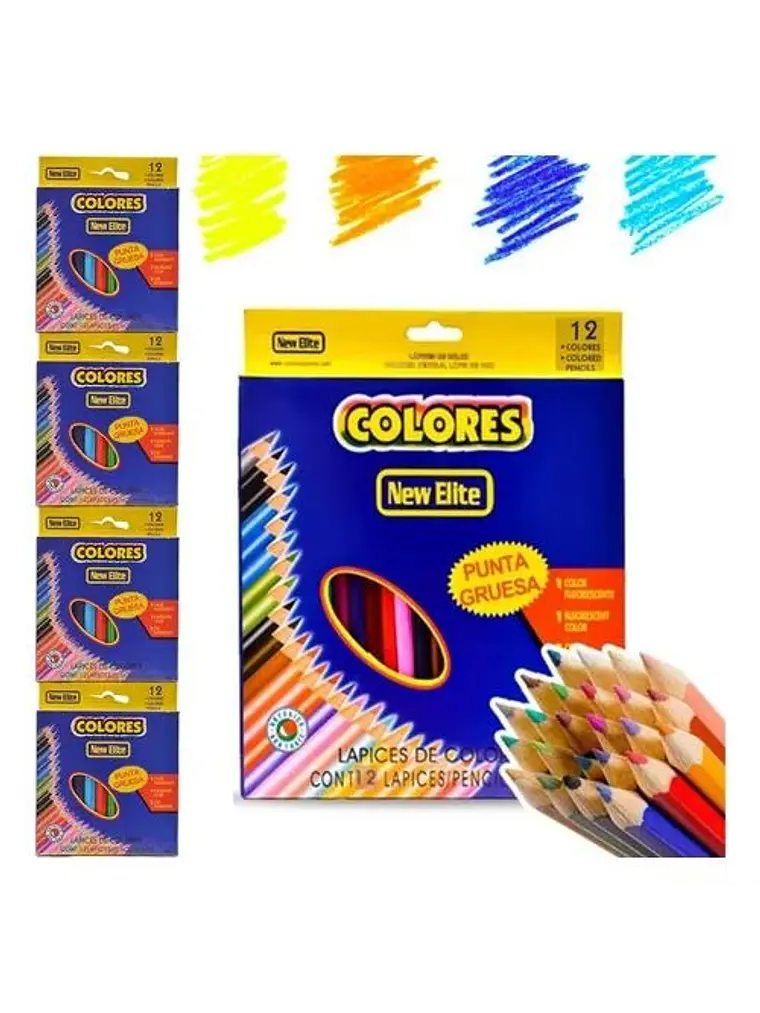 Lapices de colores 12 unidades  1