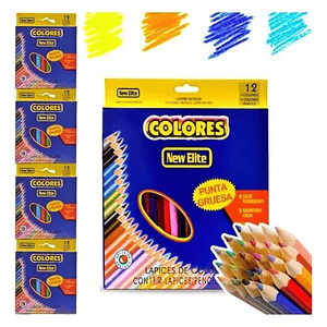 Lapices de colores 12 unidades 