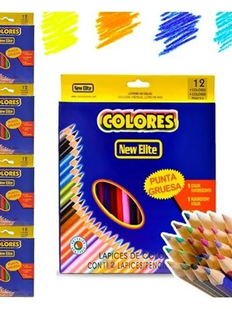 Lapices de colores 12 unidades  1