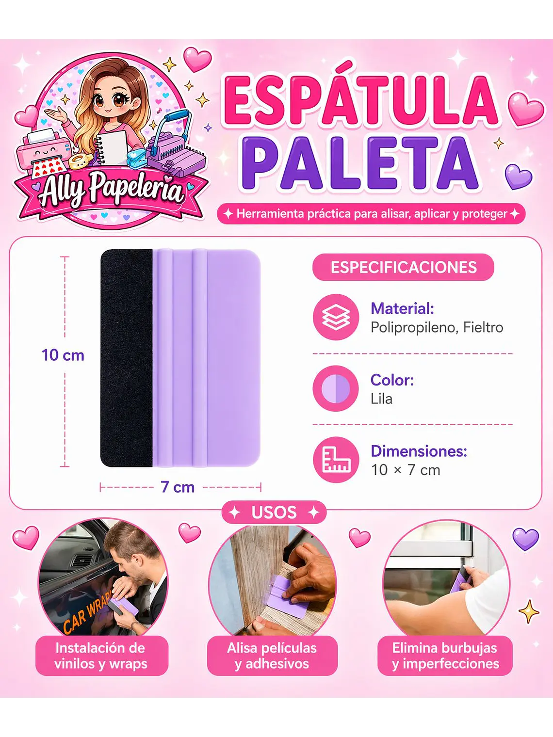ESPATULA - PALETA CON FIELTRO 1