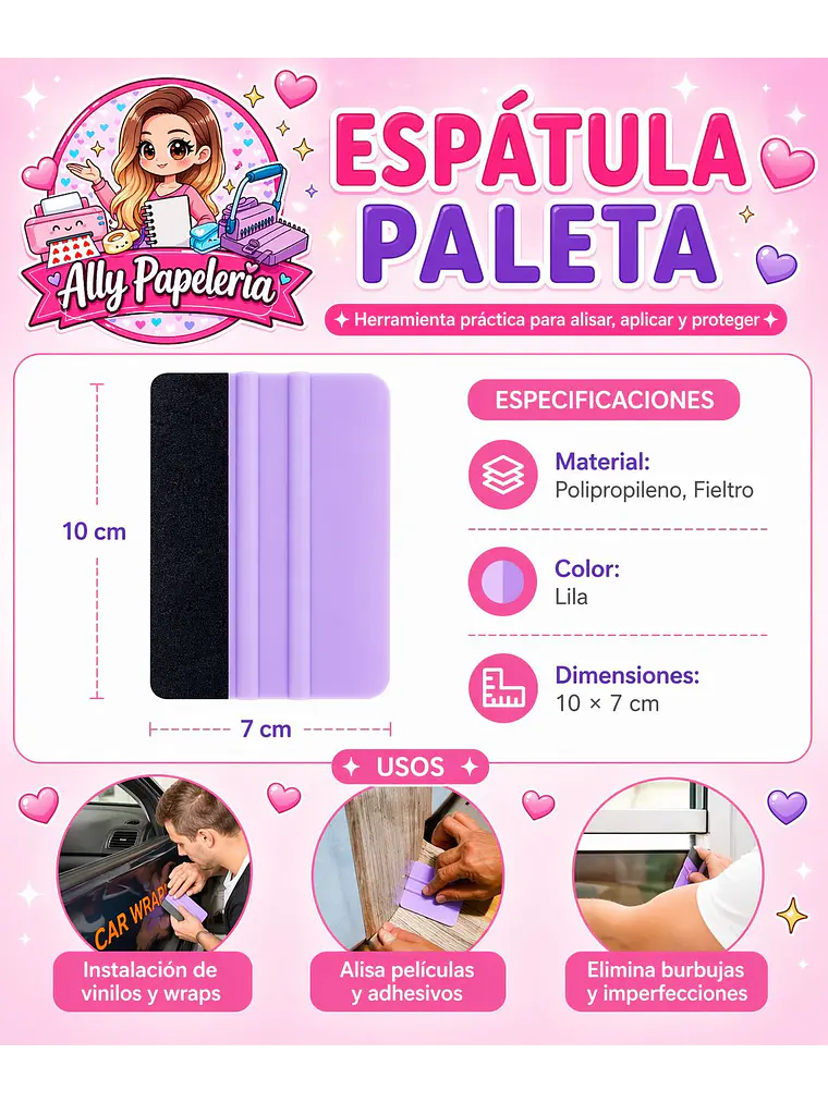 ESPATULA - PALETA CON FIELTRO 1