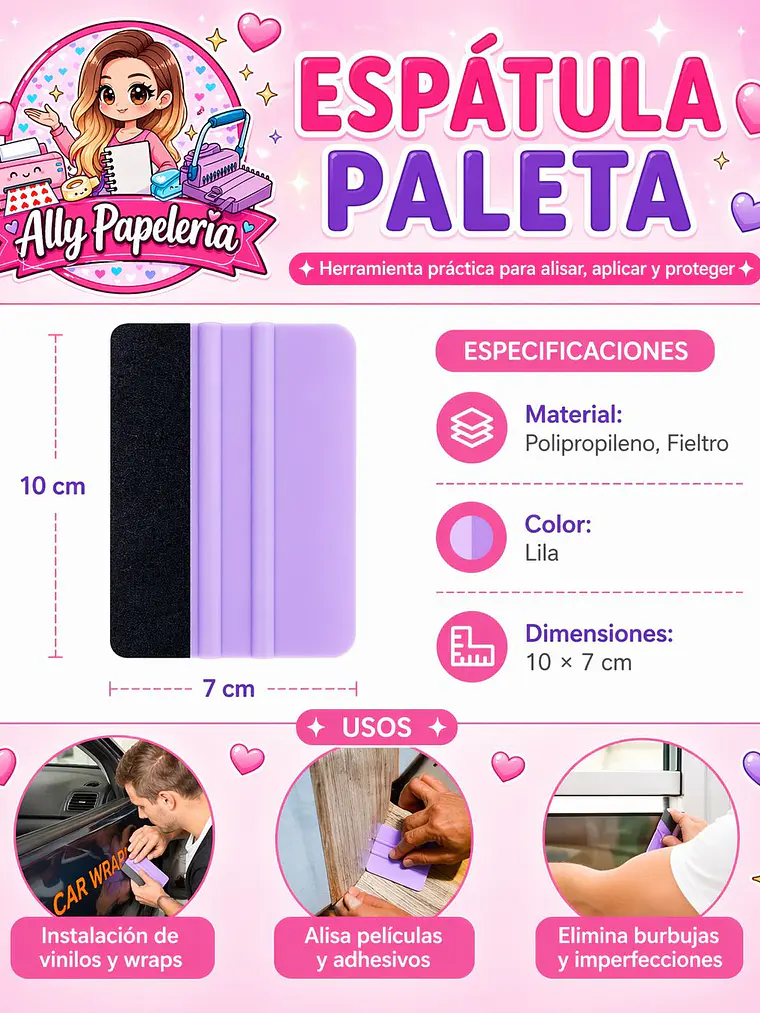 ESPATULA - PALETA CON FIELTRO 1