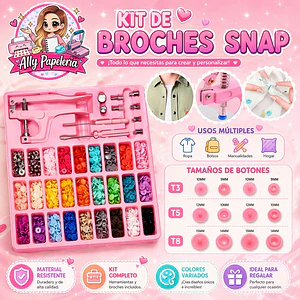 Remachadora Manual Para Broches Plásticos Snap 270pcs