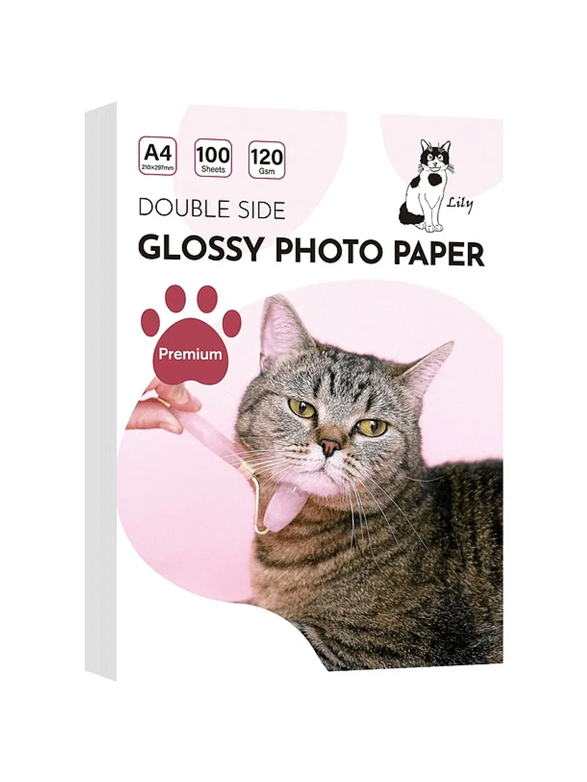 PAPEL FOTOGRAFICO GLOSSY DOBLE CARA  120 GRS A4 1