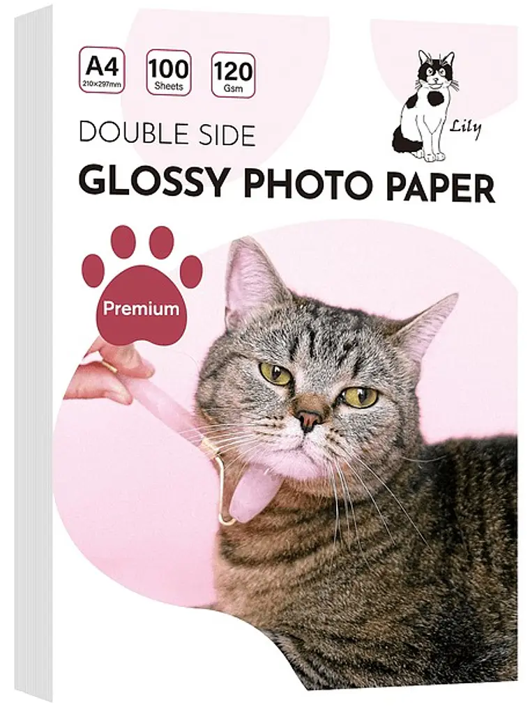 PAPEL FOTOGRAFICO GLOSSY DOBLE CARA  120 GRS A4 1