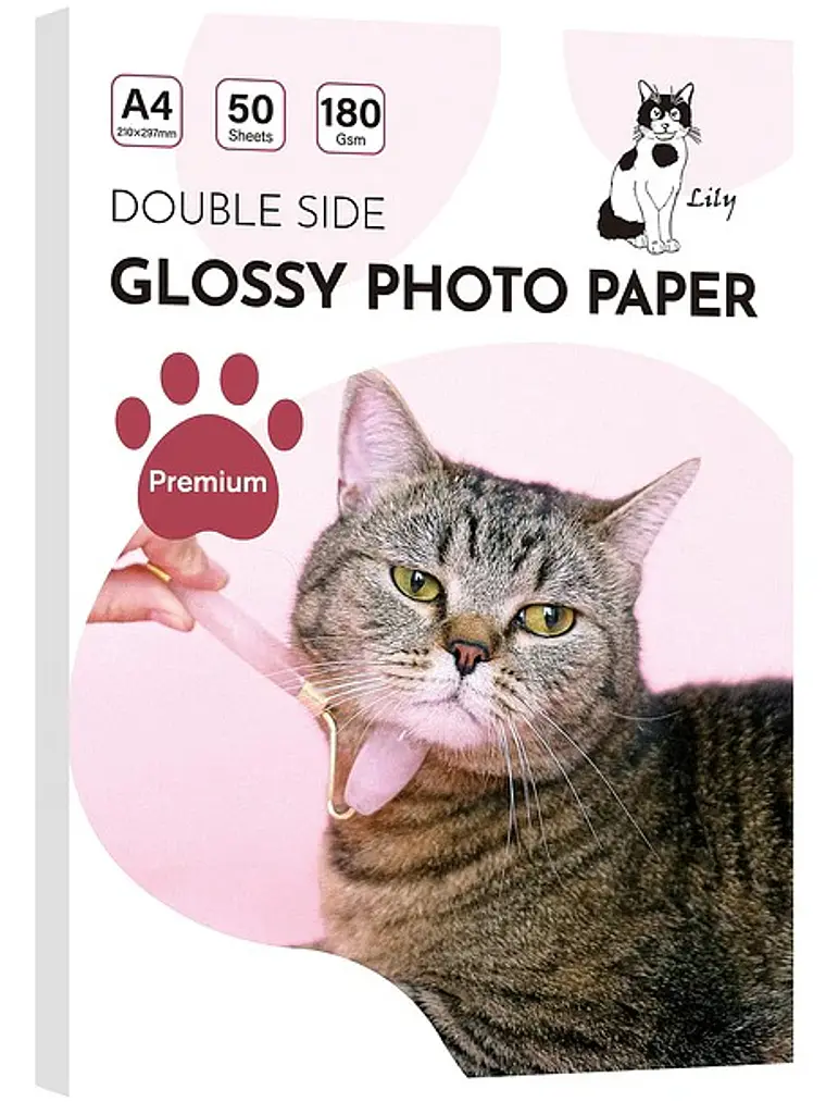 PAPEL FOTOGRAFICO GLOSSY DOBLE CARA  180 GRS A4 1