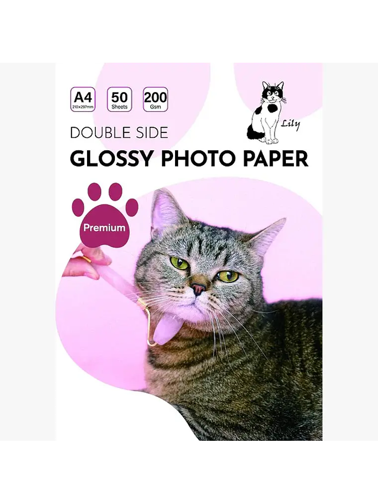 PAPEL FOTOGRAFICO GLOSSY DOBLE CARA  200 GRS A4 1