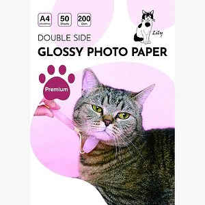 PAPEL FOTOGRAFICO GLOSSY DOBLE CARA  200 GRS A4