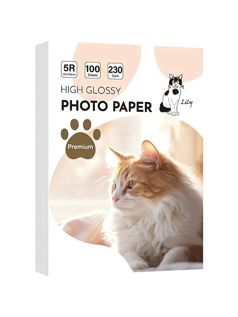 PAPEL FOTOGRAFICO GLOSSY  5R 13x18 230 gramos 100 hojas 1