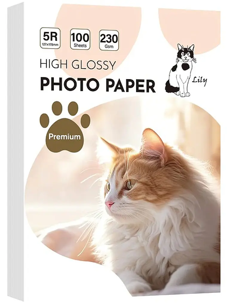 PAPEL FOTOGRAFICO GLOSSY  5R 13x18 230 gramos 100 hojas 1