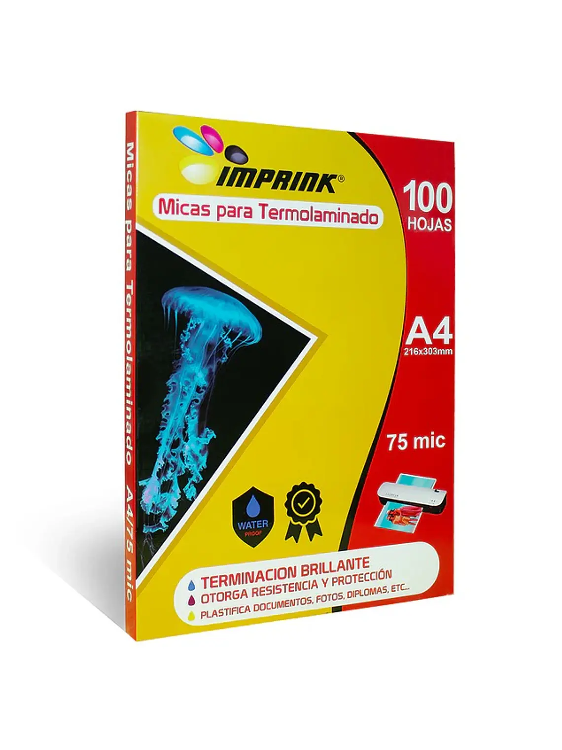 100 Micas Para Termolaminadora Plastificadora tamaño A4 75mic para Laminadora  1