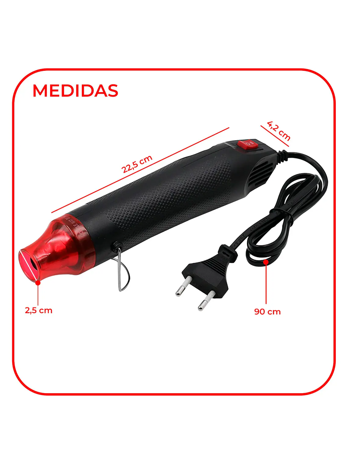 Pistola de Calor Eléctrica y Portátil de Aire Caliente 1