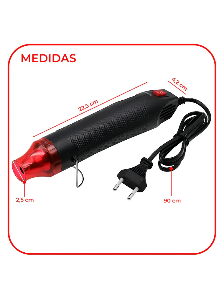 Pistola de Calor Eléctrica y Portátil de Aire Caliente 1
