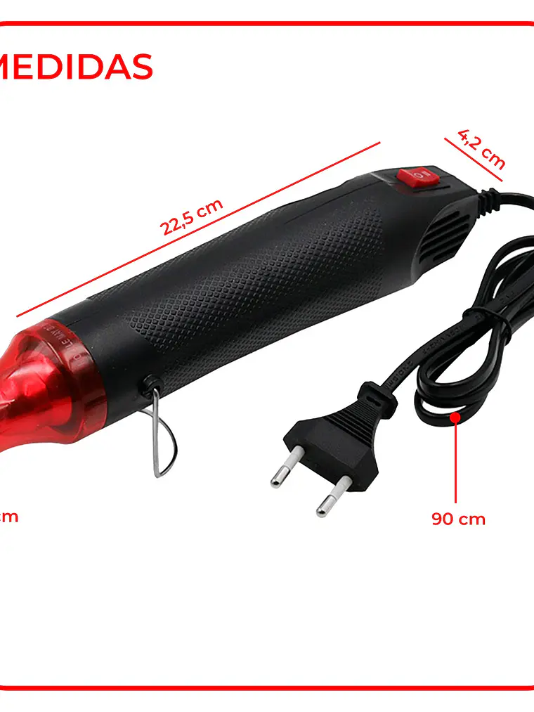 Pistola de Calor Eléctrica y Portátil de Aire Caliente 1