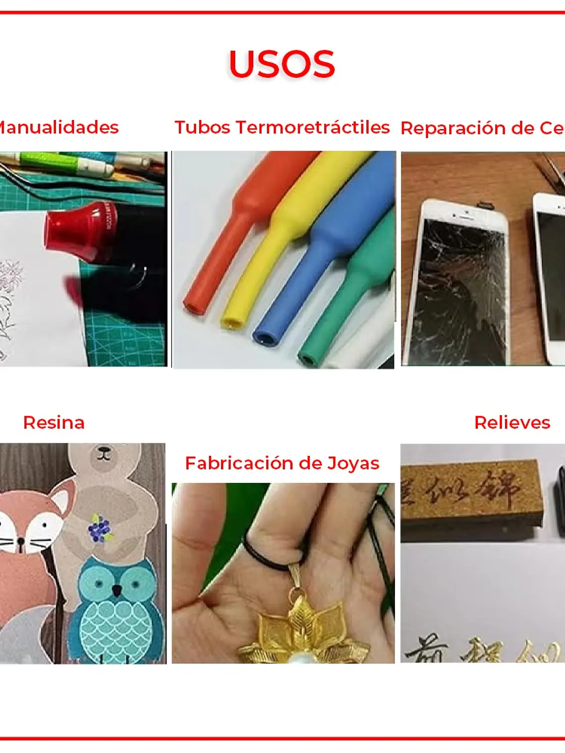 Pistola de Calor Eléctrica y Portátil de Aire Caliente 4