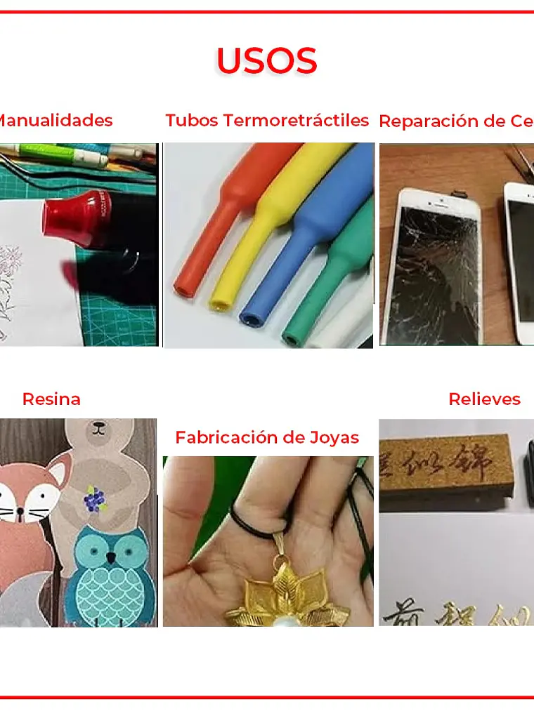 Pistola de Calor Eléctrica y Portátil de Aire Caliente 4