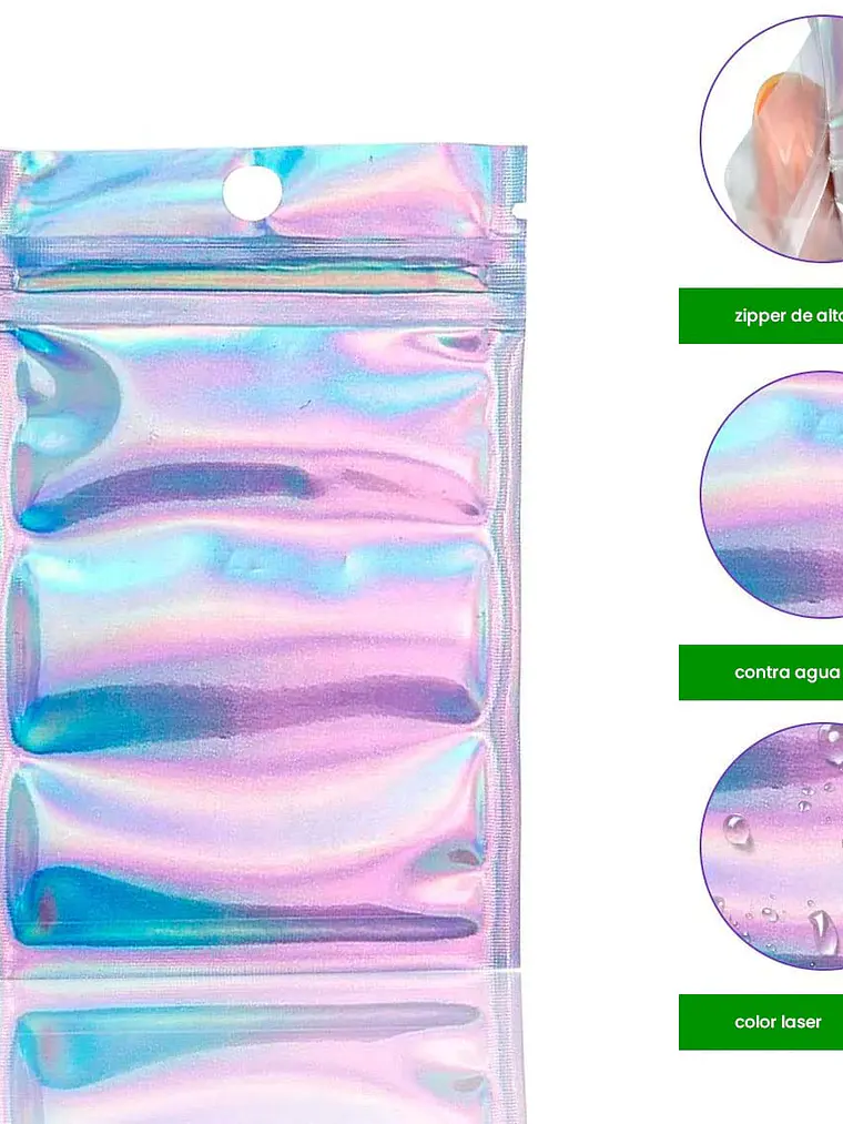 Bolsas holografícas herméticas  6