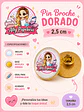 10 pins para personalizar + domo resina 2,5 cm  - Miniatura 3