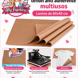 LÁMINA TEFLON ANTIADHERENTE 40x60 cm 