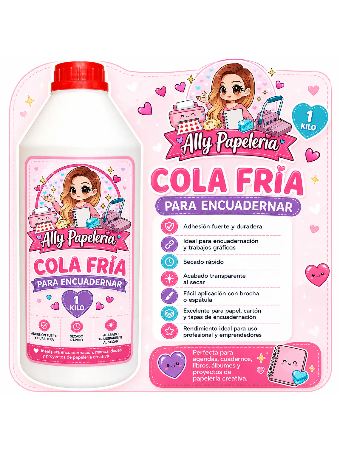 Cola fría para encuadernar  1