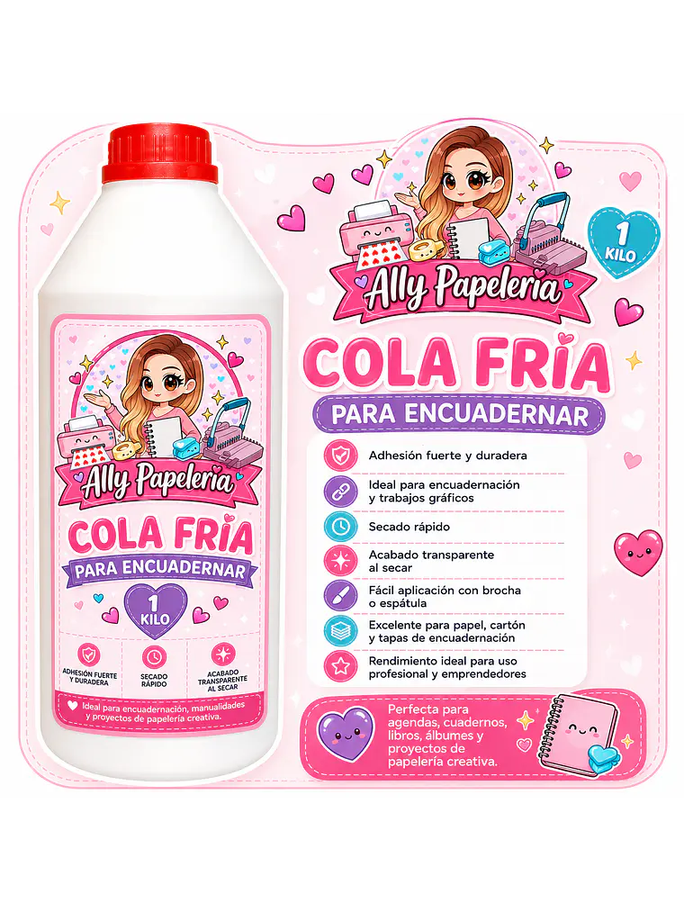 Cola fría para encuadernar  1