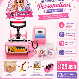 kit Estampadora de tazas 