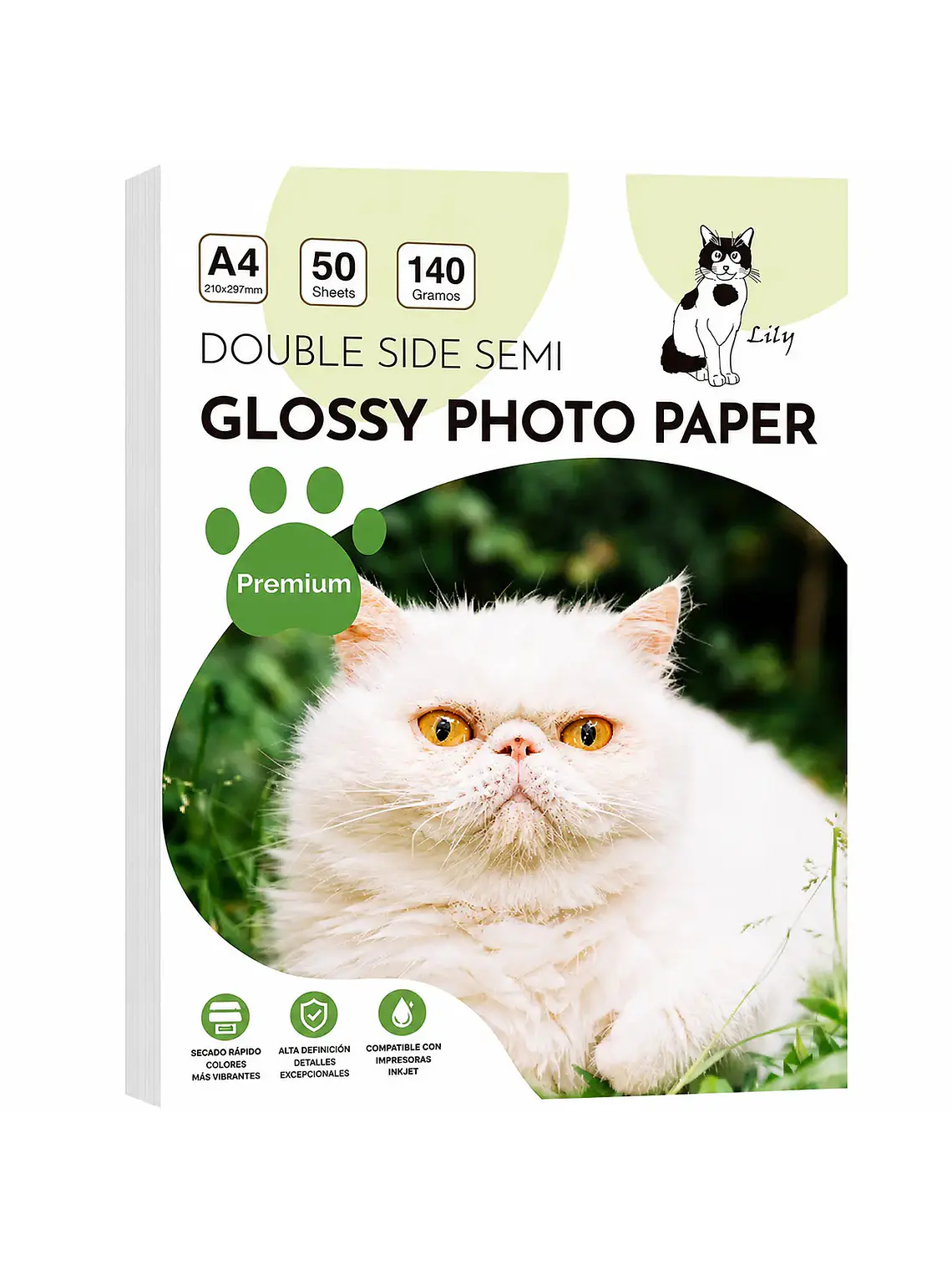 PAPEL FOTOGRAFICO SEMI BRILLO  DOBLE CARA 140 GRS  1