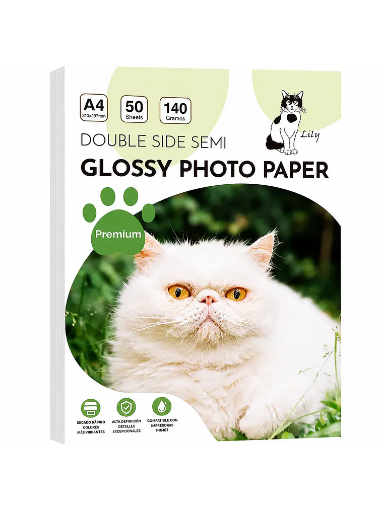 PAPEL FOTOGRAFICO SEMI BRILLO  DOBLE CARA 140 GRS  1