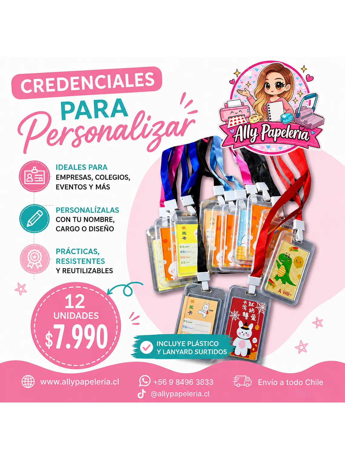 Porta credenciales acrílicas  1