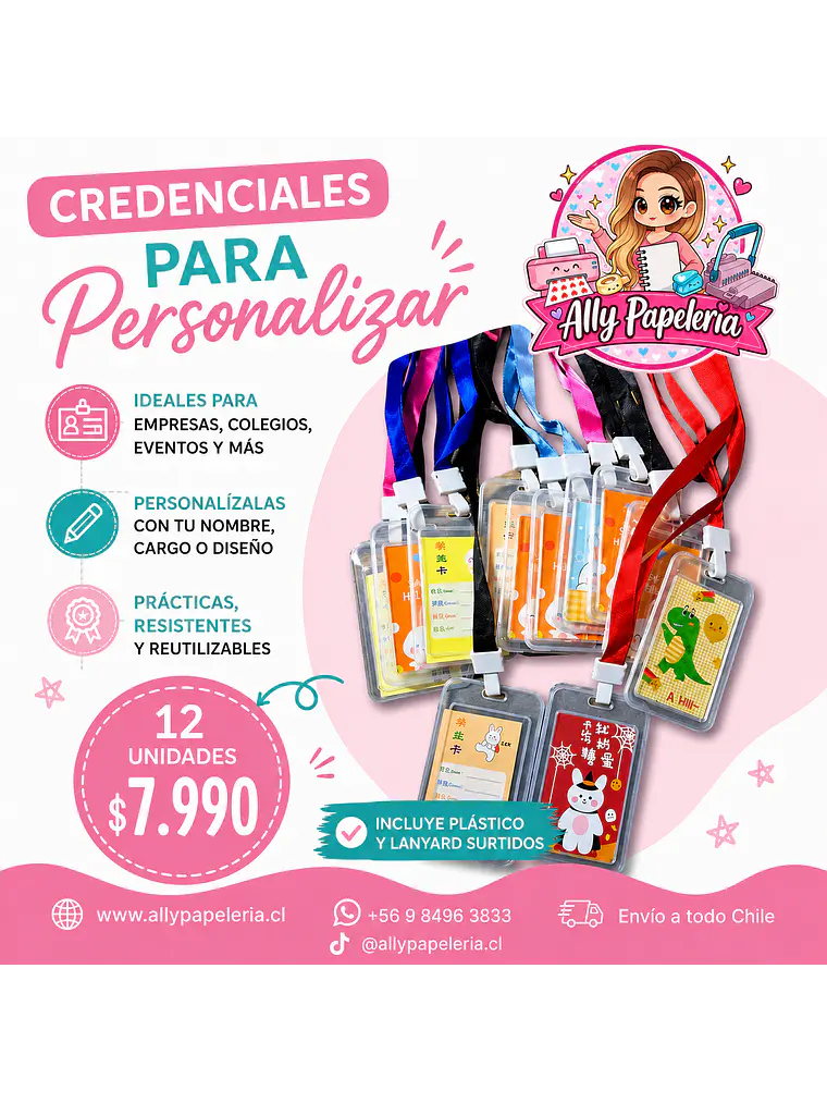 Porta credenciales acrílicas  1