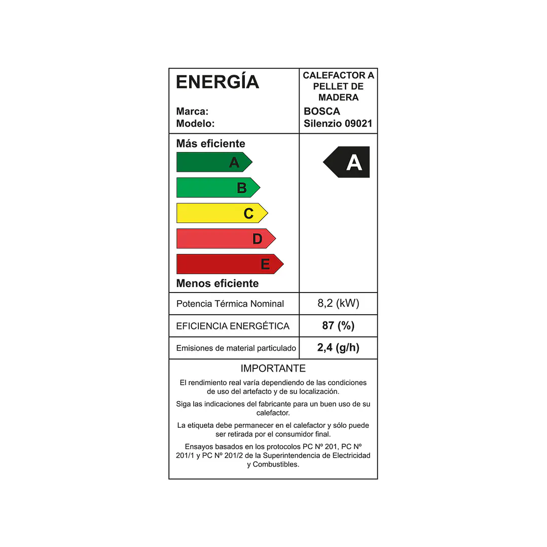 Estufa a Pellet Silenzio Black Vision - Bosca 2