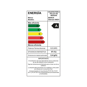 Estufa a Pellet Silenzio Black Vision - Bosca