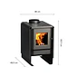 Estufa a Leña Eco 350 - 7,3 KW - thumbnail 2