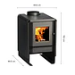 Estufa a Leña Bosca Eco 380 - 10,3 KW - thumbnail 6