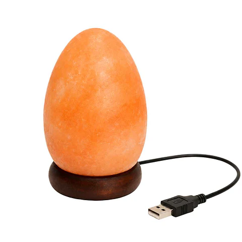 Lámpara de Sal del Himalaya Huevo LED Mini