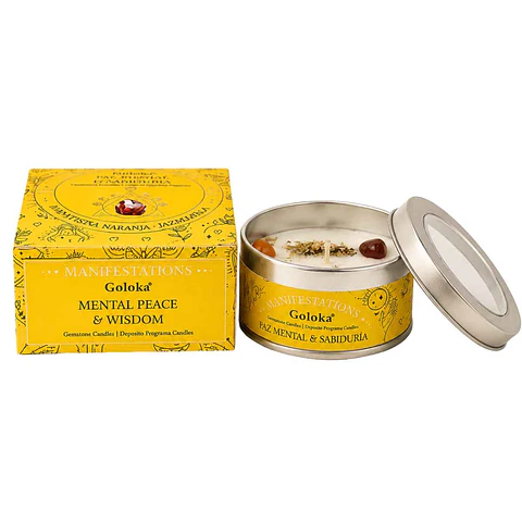 Vela Tarro Manzanilla con Aventurina Naranja