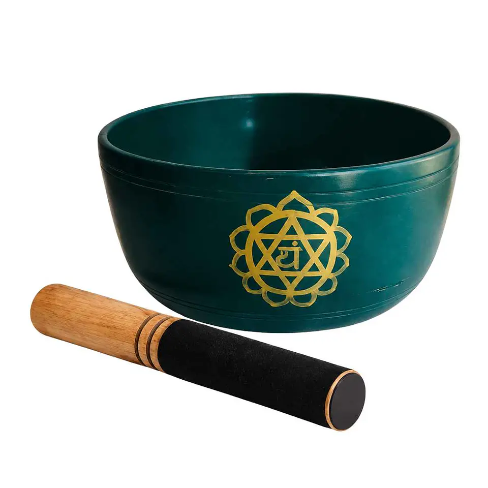 Cuenco Tibetano Verde YAM 18 cm 1