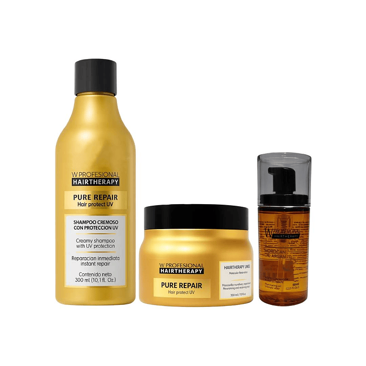 Hair Therapy | Pure Repair | Kit Shampoo + Mascara + Serum 1